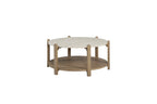 Stone Top Cocktail Table - Toffee Coffee Table
