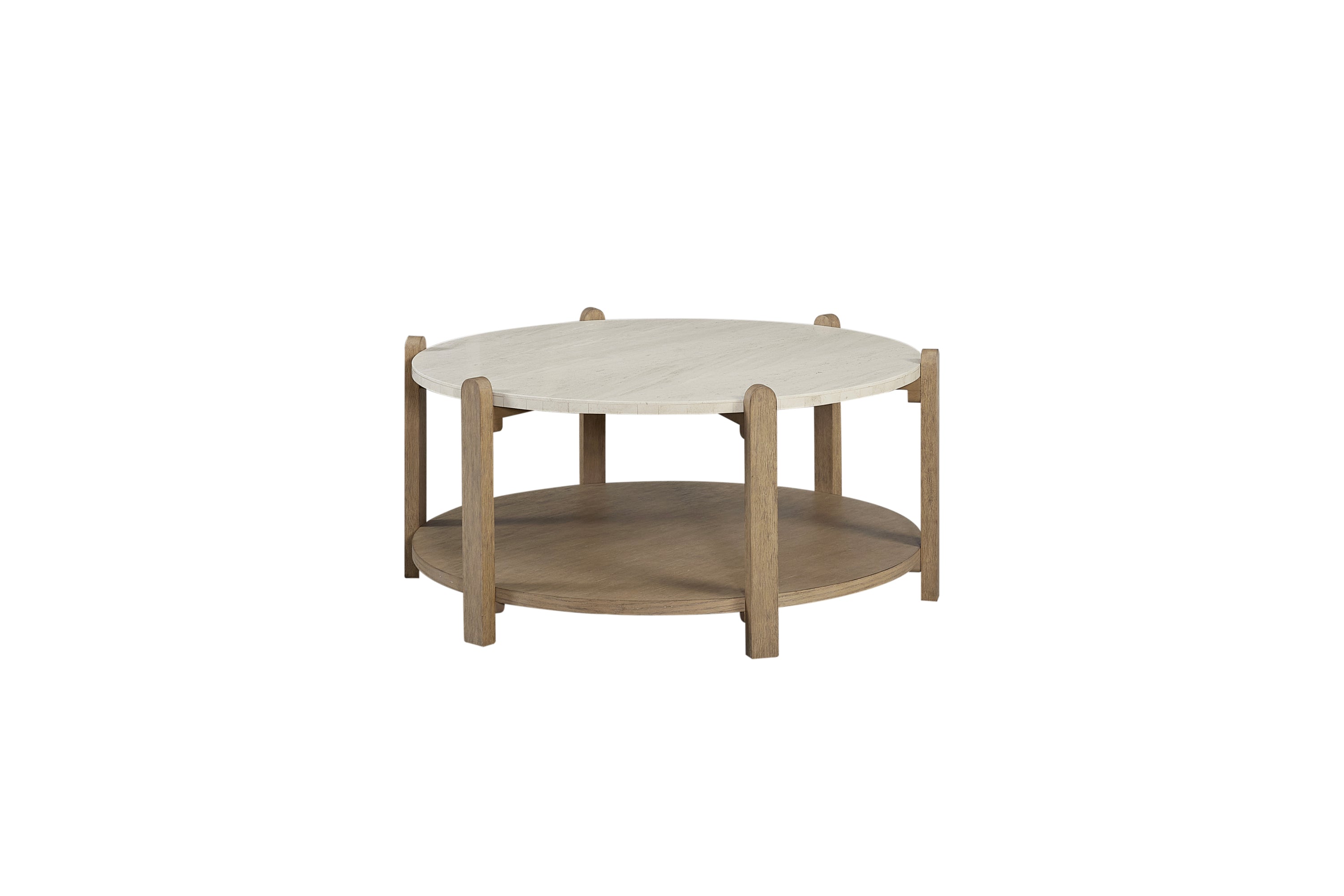 Stone Top Cocktail Table - Toffee Coffee Table