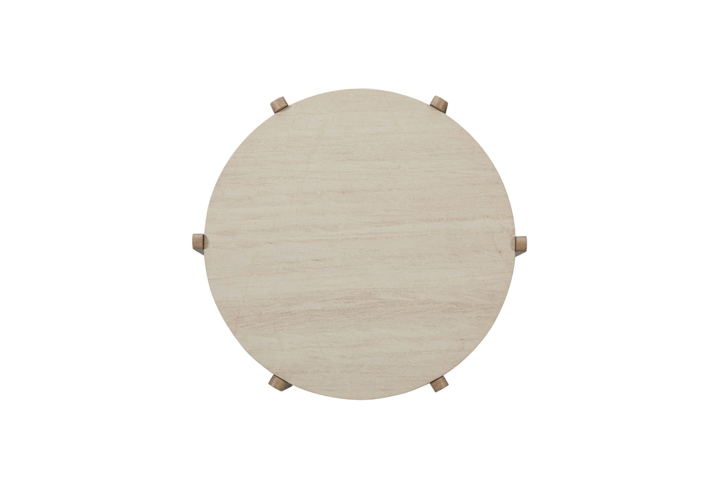 Stone Top Cocktail Table - Toffee Coffee Table