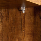 70.87" Tall Wardrobe& Kitchen Cabinet, with 6-Doors, -Open Shelves and -Drawer for bedroom,Walnut - Groovy Boardz