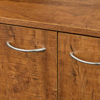 70.87" Tall Wardrobe& Kitchen Cabinet, with 6-Doors, -Open Shelves and -Drawer for bedroom,Walnut - Groovy Boardz