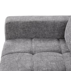 U_STYLE Soft Upholstered Sectional Sofa Bed with Storage Space, Suitable for Living Rooms and Apartments.