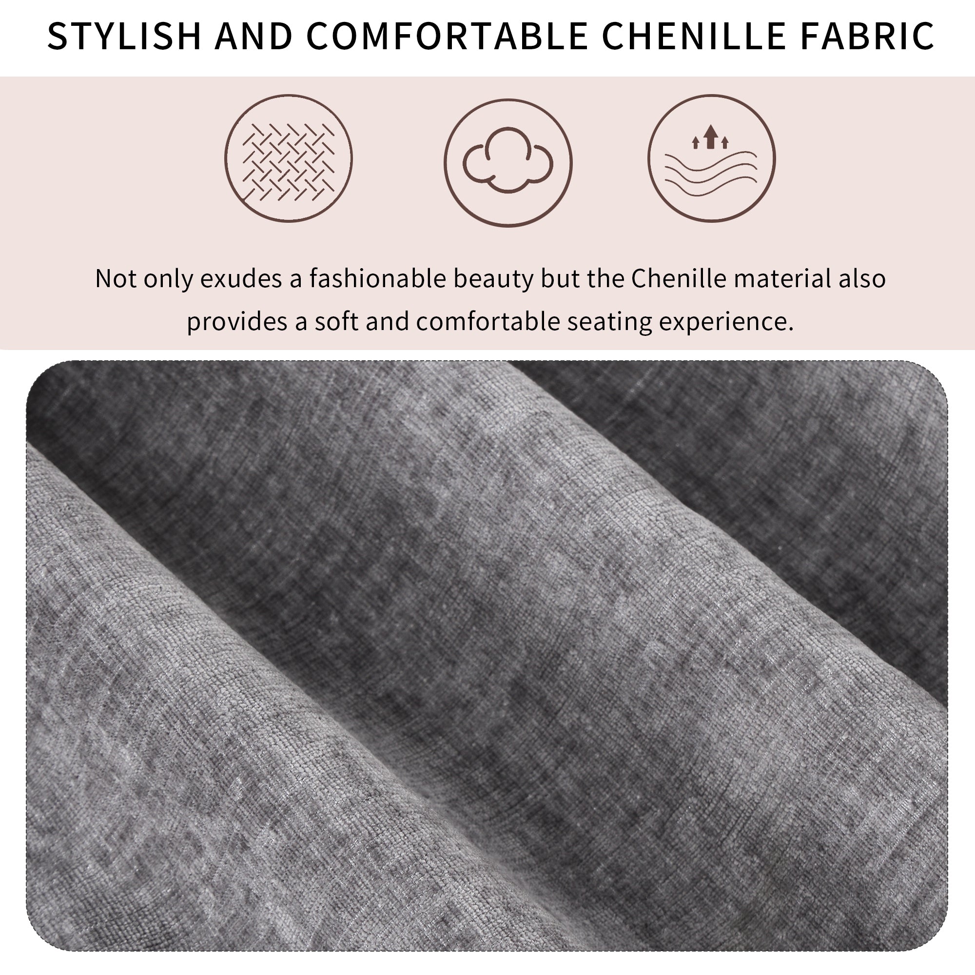 U_STYLE Soft Upholstered Sectional Sofa Bed with Storage Space, Suitable for Living Rooms and Apartments.