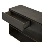 TREXM Console Table for Entryway, Vintage Entryway Table with Drawers and Shelves, Perfect Console Tables with Storage for Entryway, Hallway, Living Room (Espresso)