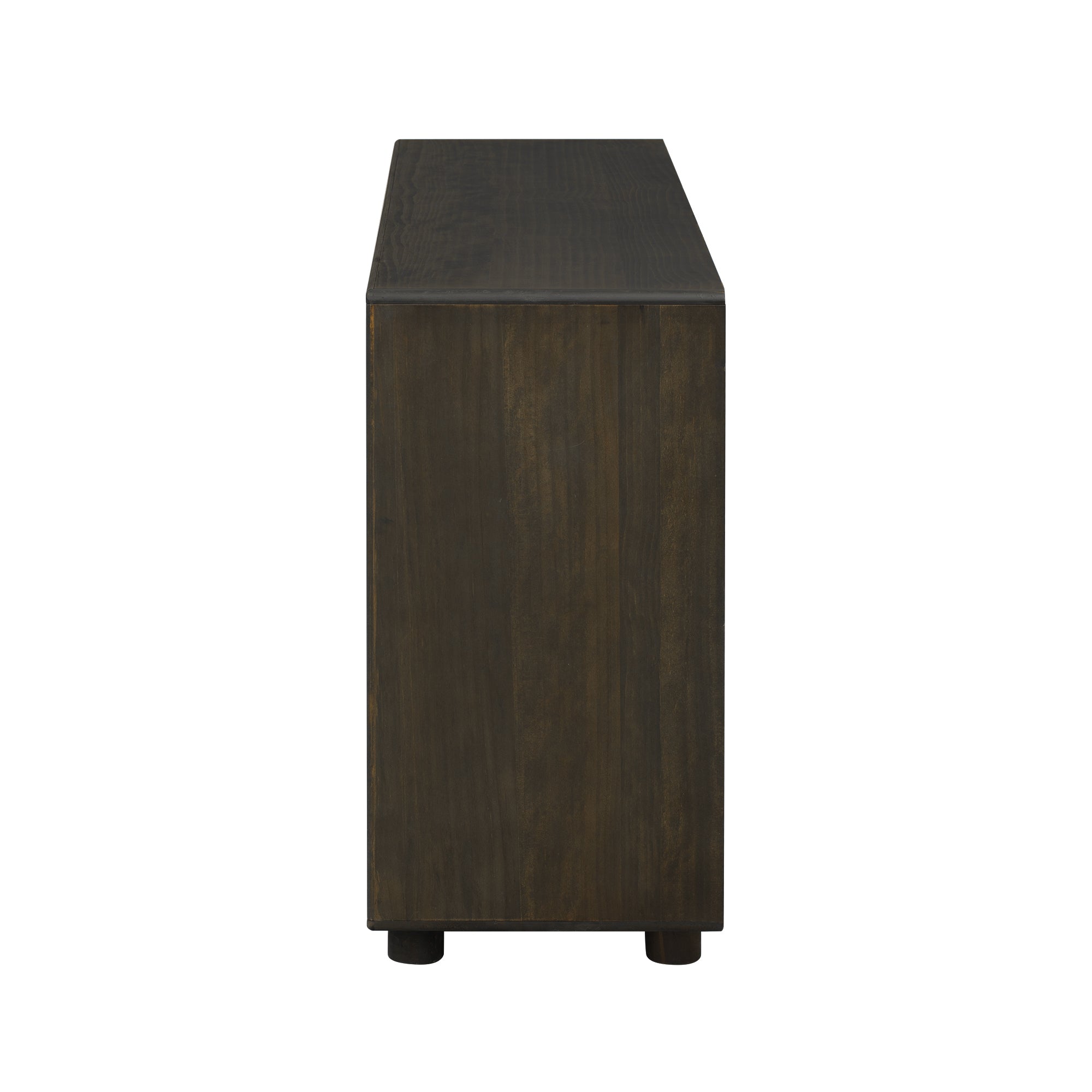 TREXM Console Table for Entryway, Vintage Entryway Table with Drawers and Shelves, Perfect Console Tables with Storage for Entryway, Hallway, Living Room (Espresso)