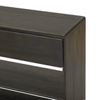 TREXM Console Table for Entryway, Vintage Entryway Table with Drawers and Shelves, Perfect Console Tables with Storage for Entryway, Hallway, Living Room (Espresso)