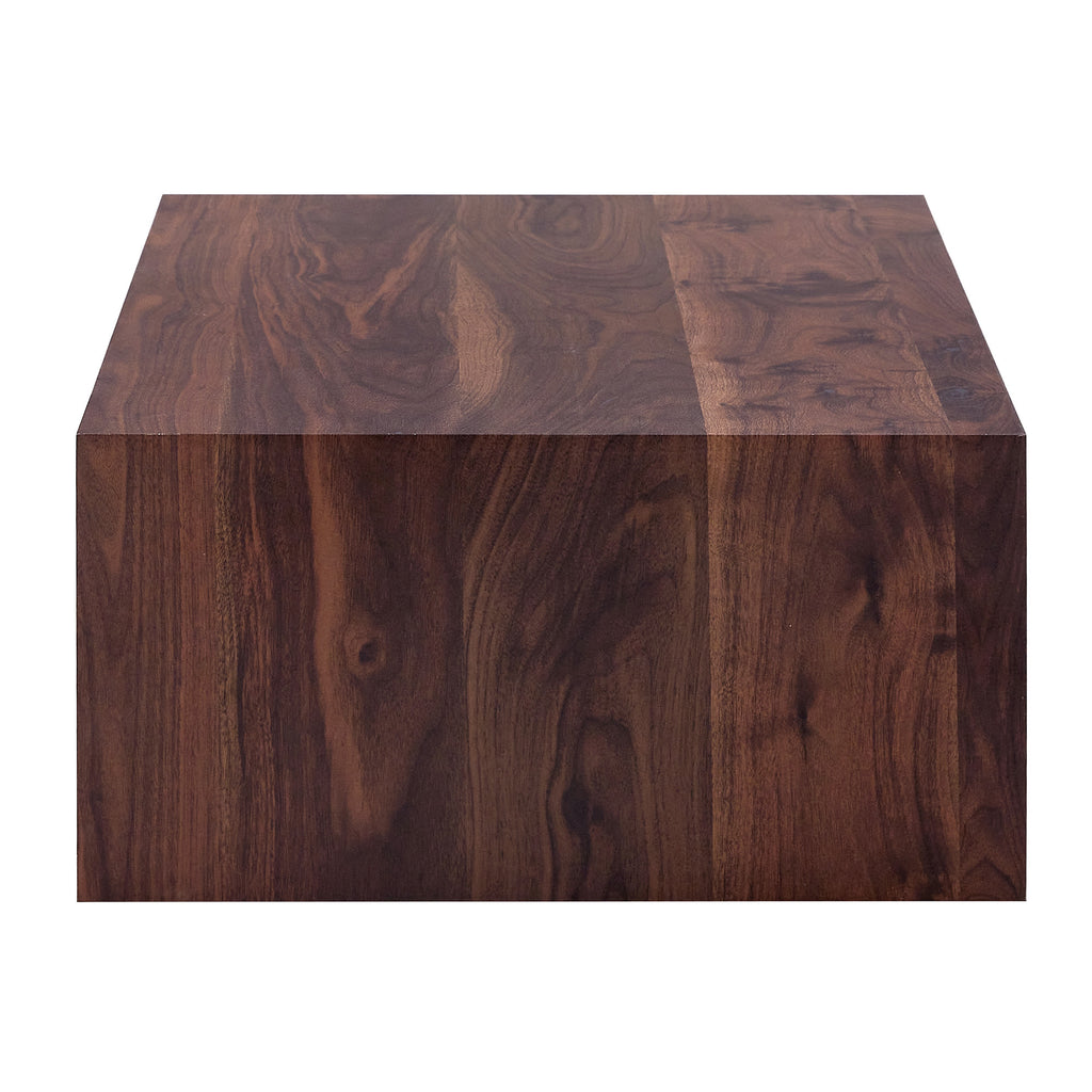 39.3*23.6*12 Inch Walnut Wood Grain MDF Coffee Table - Luxurious Design, Perfect Living Room Accent.Fashion texture design coffee table, suitable for various situations and scenes.W1151P231619 Coffee Table