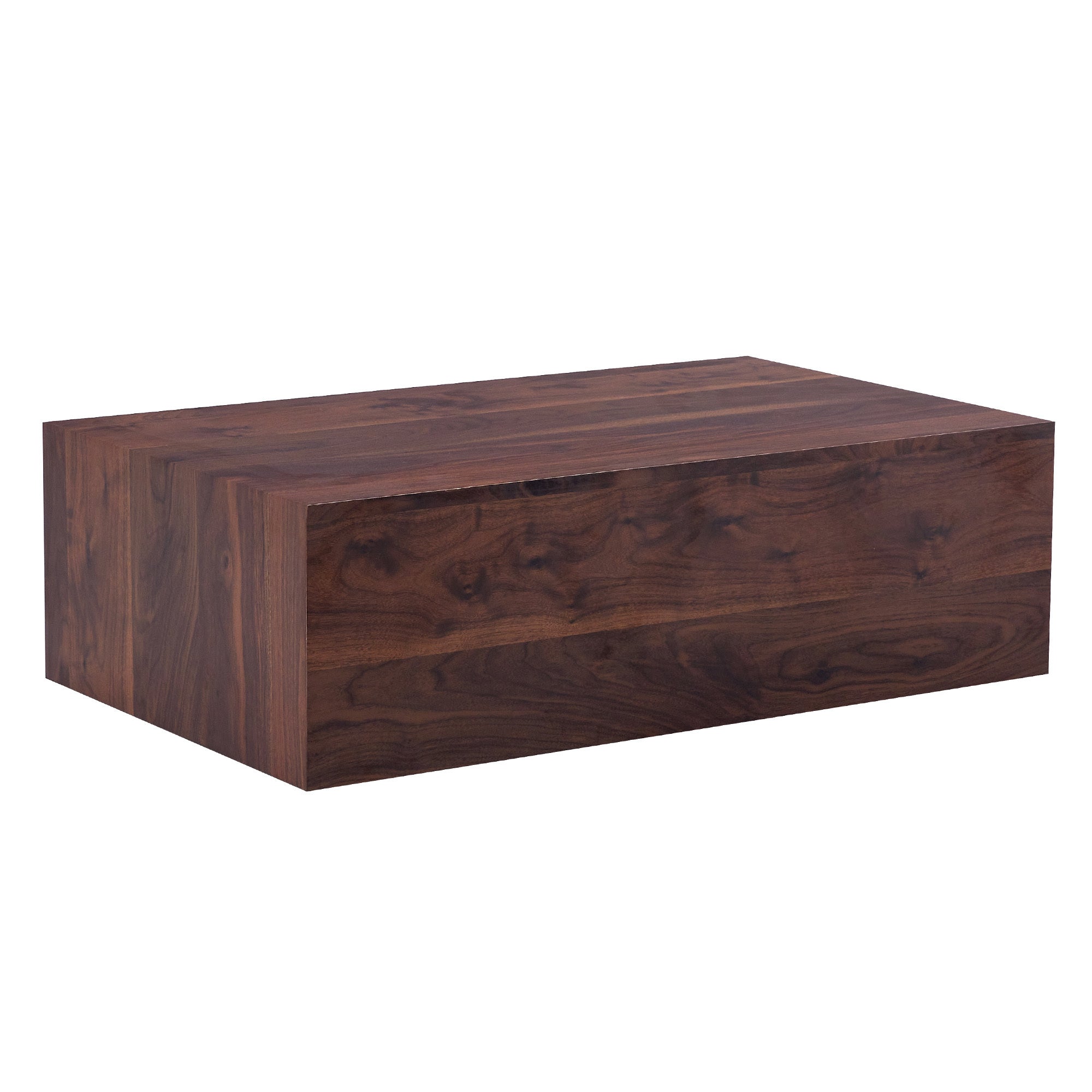39.3*23.6*12 Inch Walnut Wood Grain MDF Coffee Table - Luxurious Design, Perfect Living Room Accent.Fashion texture design coffee table, suitable for various situations and scenes.W1151P231619 Coffee Table