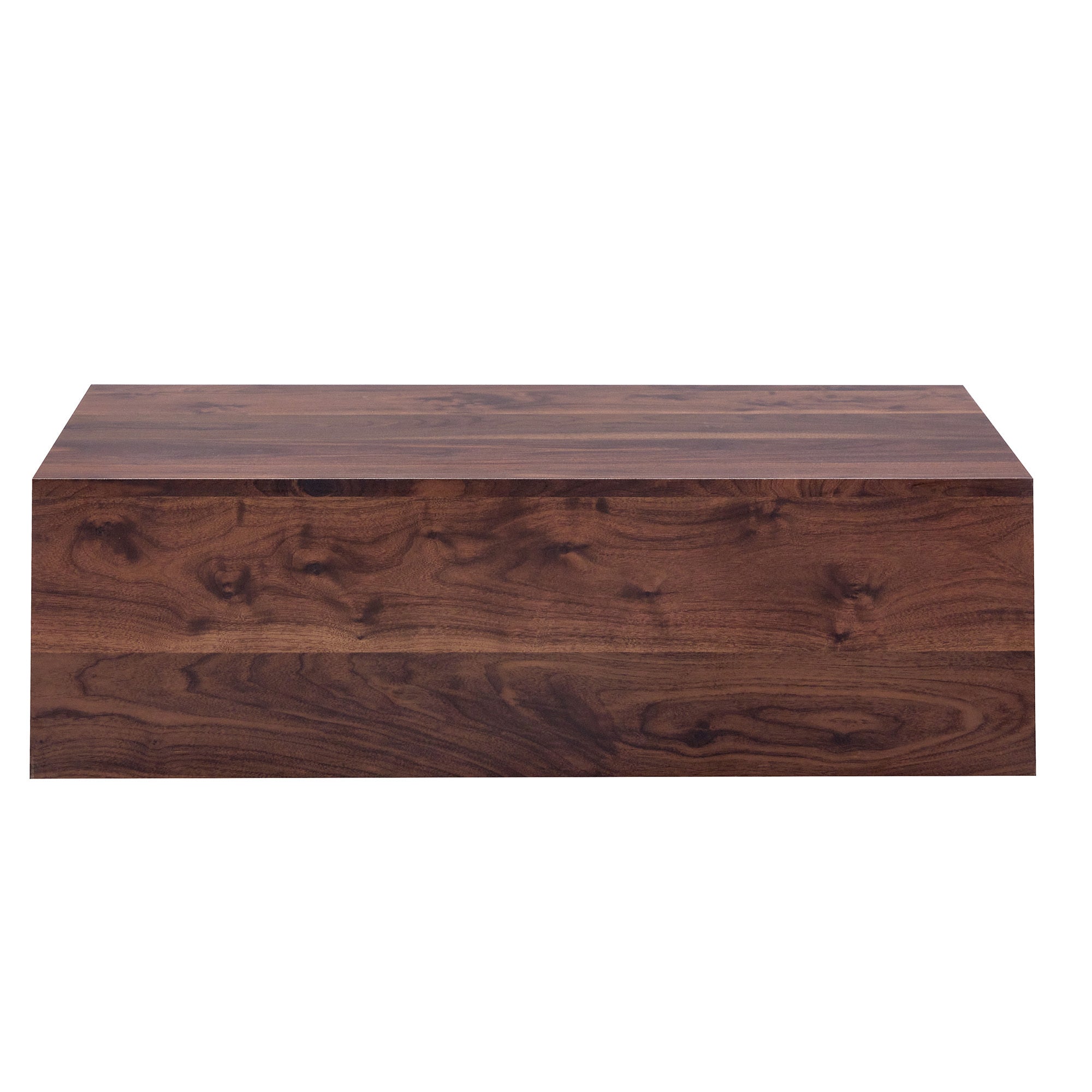 39.3*23.6*12 Inch Walnut Wood Grain MDF Coffee Table - Luxurious Design, Perfect Living Room Accent.Fashion texture design coffee table, suitable for various situations and scenes.W1151P231619 Coffee Table