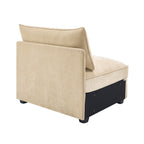 Armless sofa Velvet - Wheat