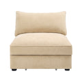 Armless sofa Velvet - Wheat