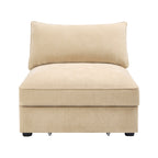 Armless sofa Velvet - Wheat