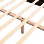 Elegant Boucle Upholstered Bed, A Luxurious and Comfortable Bedroom Centerpiece, King Size, White Bed Frame