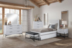 Full Ov Twin Trundle Bed - White