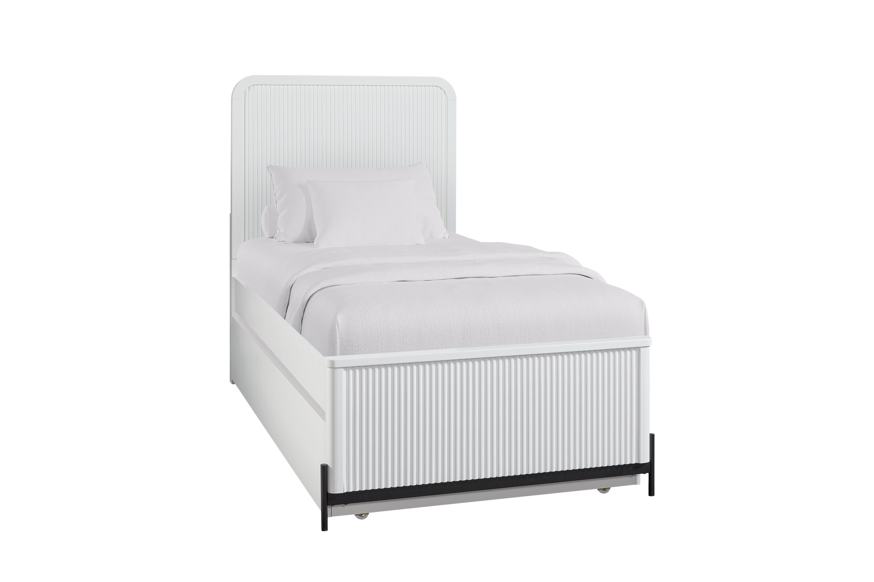 Full Ov Twin Trundle Bed - White
