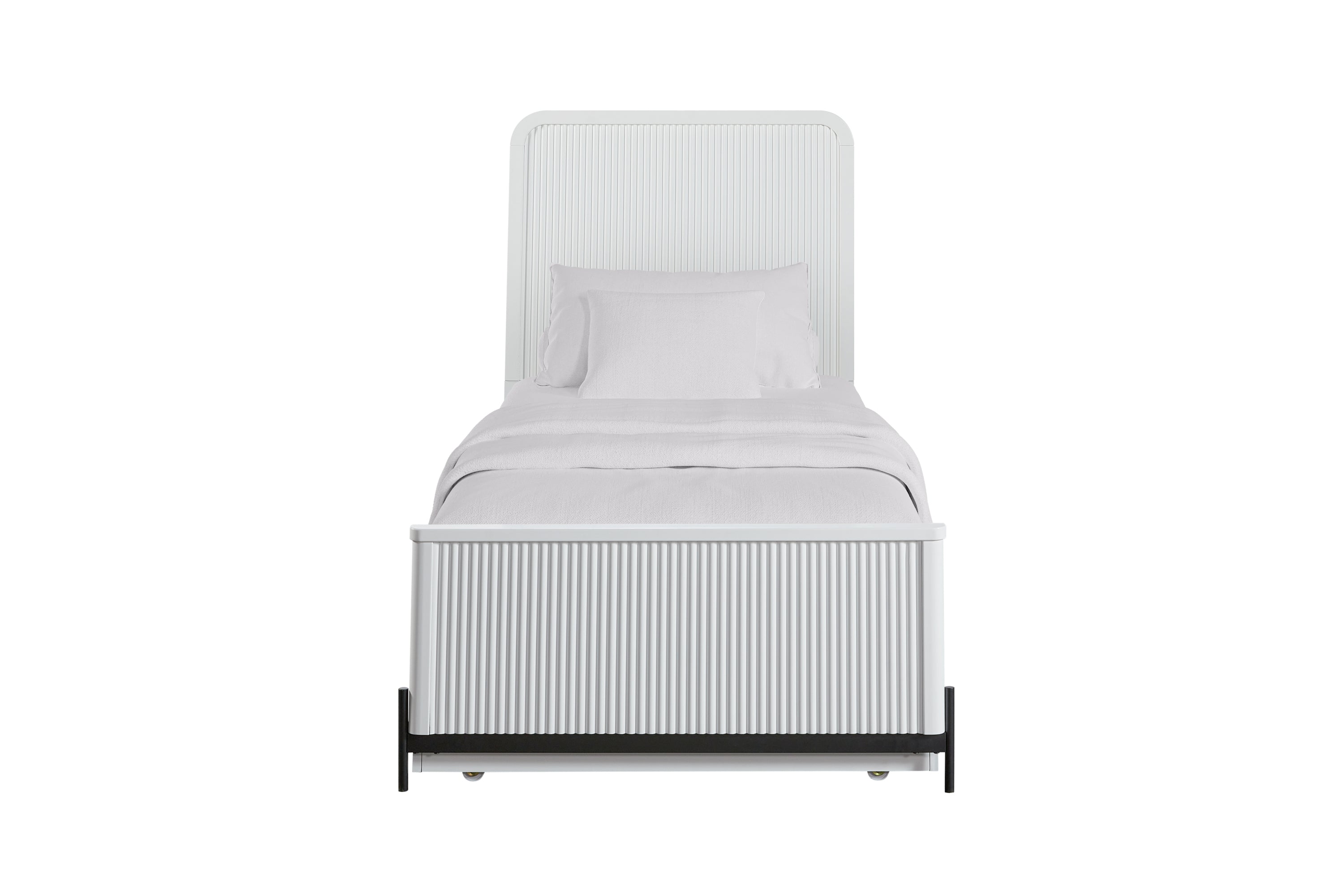 Full Ov Twin Trundle Bed - White