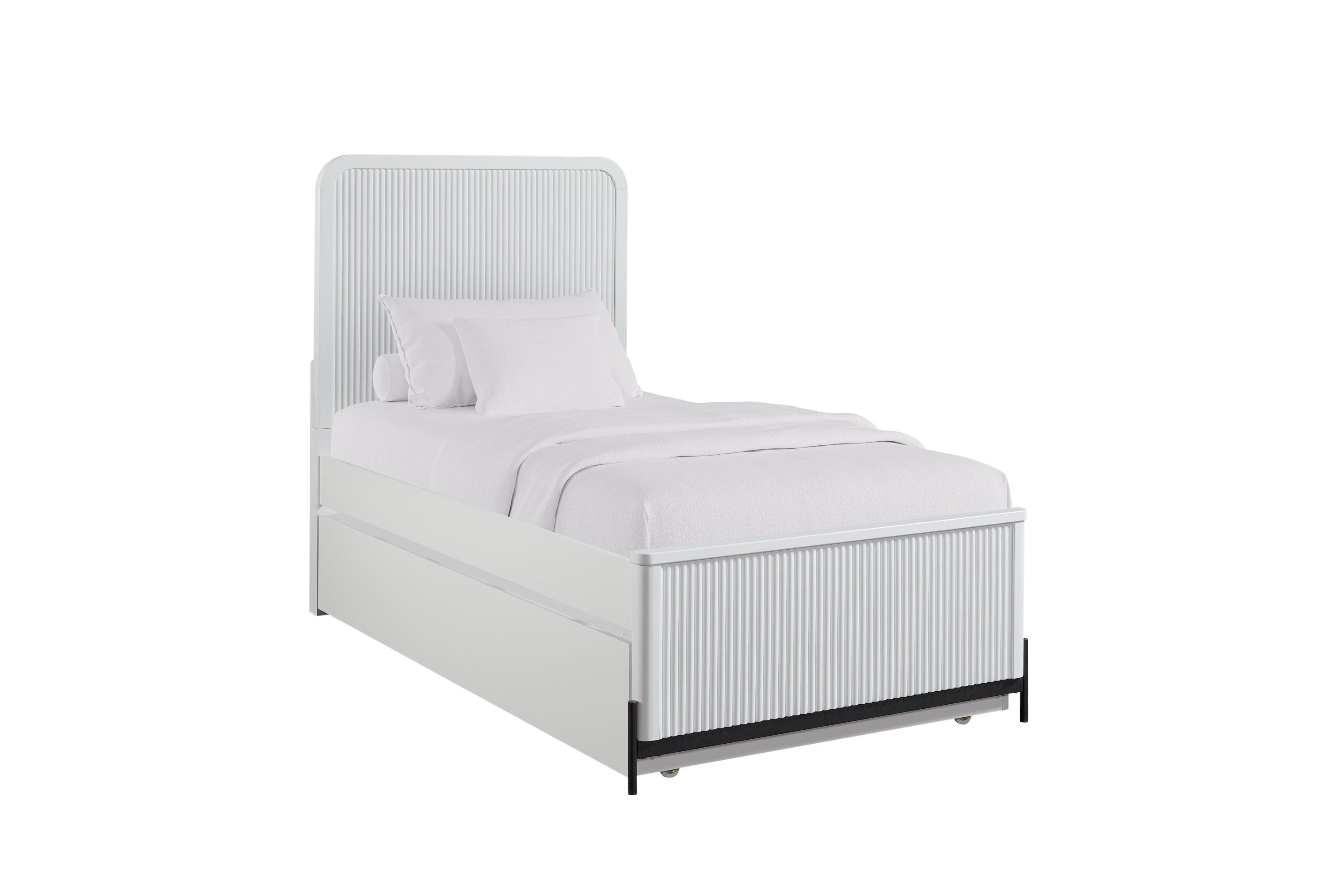 Full Ov Twin Trundle Bed - White