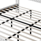 Simple Modern White Plush Soft Bed Comfortable Backrest Bedroom Bed,King Bed Frame