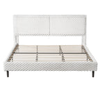 Simple Modern White Plush Soft Bed Comfortable Backrest Bedroom Bed,King Bed Frame