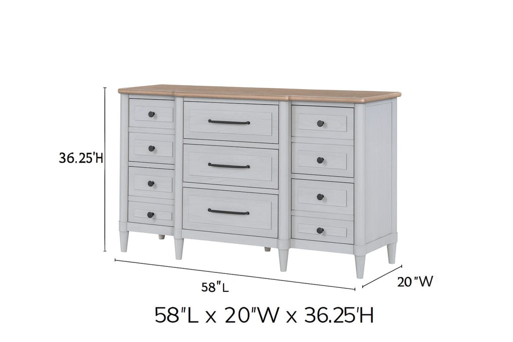 Small Teen Dresser - Cement and Sand Dresser