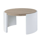 Zoma Oak & White High Gloss Finish Coffee Table