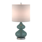 Ellipse Curved Glass Table Lamp, Set of 2