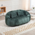 COOLMORE Bean Bag sofa Lazy Sofa Durable Comfort Lounger High Back Bean Bag Chair Couch for Adults and Kids, Indoor & Outdoor, Accent Floor Soft Lounge Chair  (Emerald chenille)