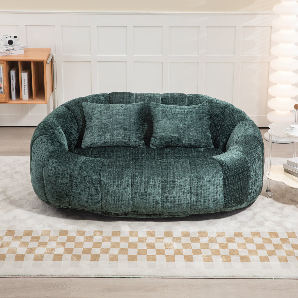 COOLMORE Bean Bag sofa Lazy Sofa Durable Comfort Lounger High Back Bean Bag Chair Couch for Adults and Kids, Indoor & Outdoor, Accent Floor Soft Lounge Chair  (Emerald chenille)