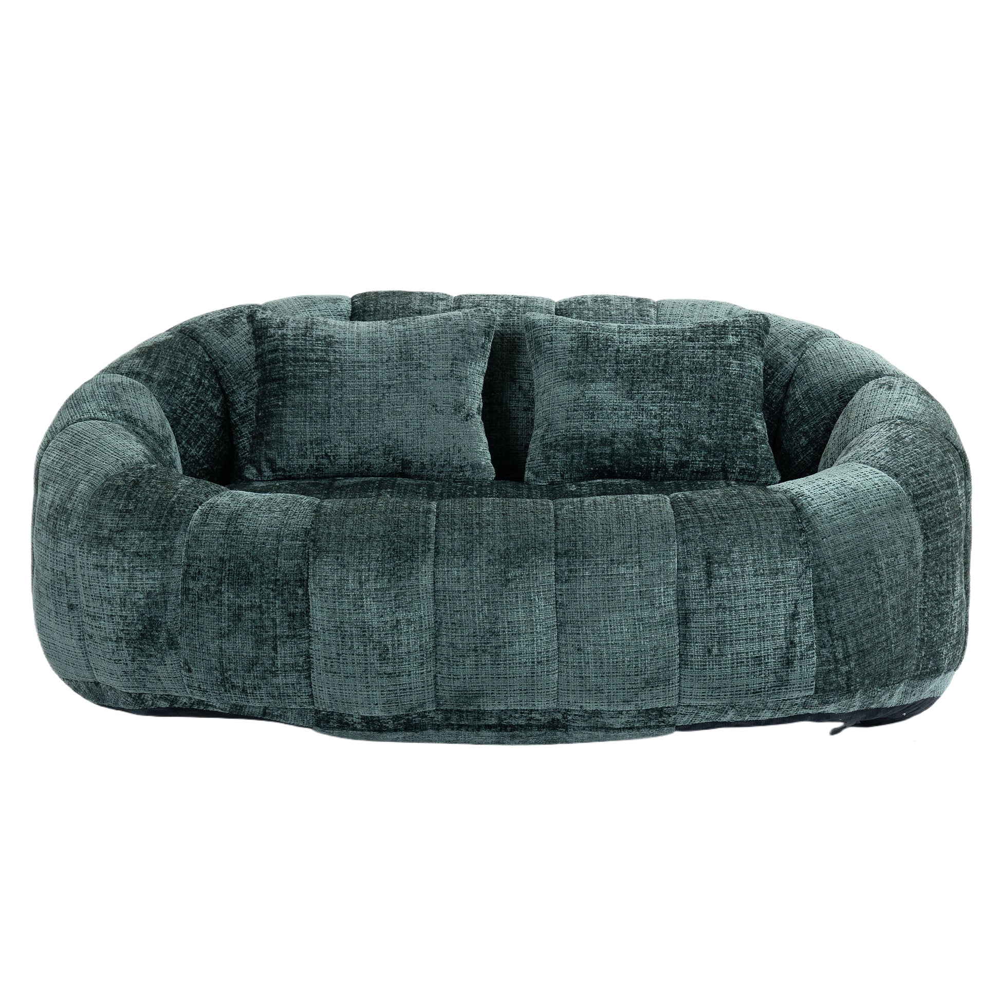 COOLMORE Bean Bag sofa Lazy Sofa Durable Comfort Lounger High Back Bean Bag Chair Couch for Adults and Kids, Indoor & Outdoor, Accent Floor Soft Lounge Chair  (Emerald chenille)