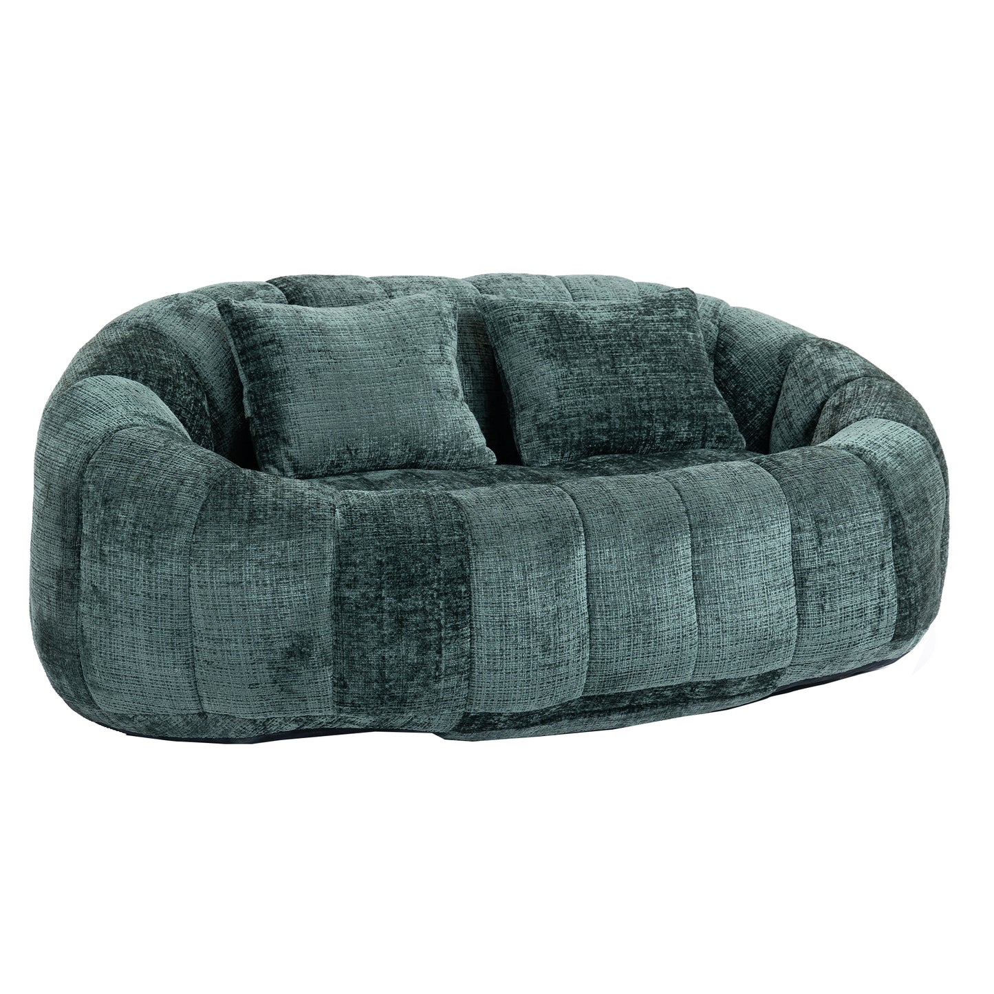 COOLMORE Bean Bag sofa Lazy Sofa Durable Comfort Lounger High Back Bean Bag Chair Couch for Adults and Kids, Indoor & Outdoor, Accent Floor Soft Lounge Chair  (Emerald chenille)