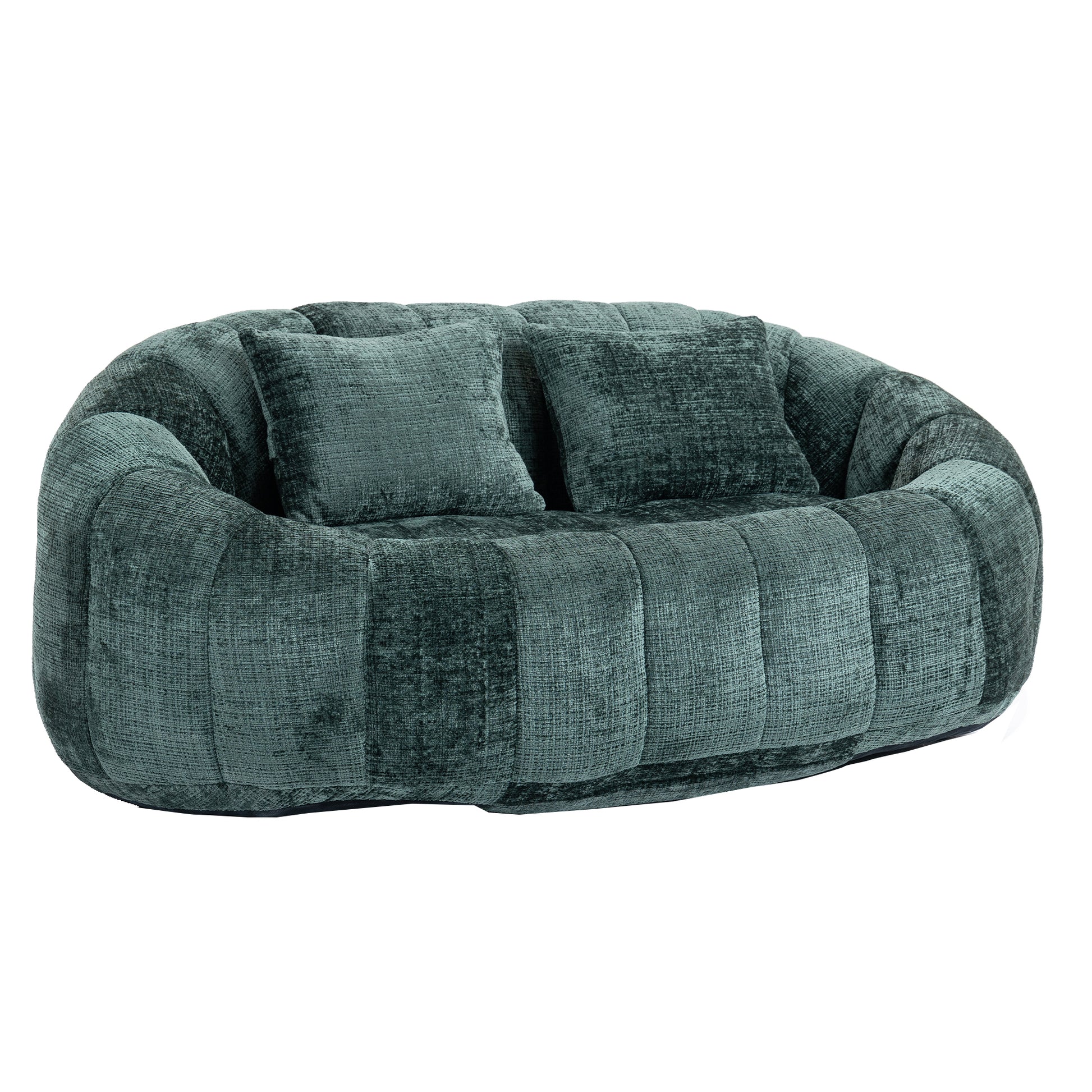 COOLMORE Bean Bag sofa Lazy Sofa Durable Comfort Lounger High Back Bean Bag Chair Couch for Adults and Kids, Indoor & Outdoor, Accent Floor Soft Lounge Chair  (Emerald chenille)