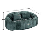 COOLMORE Bean Bag sofa Lazy Sofa Durable Comfort Lounger High Back Bean Bag Chair Couch for Adults and Kids, Indoor & Outdoor, Accent Floor Soft Lounge Chair  (Emerald chenille)