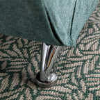 Ergonomic Electric Massage Chaise Lounge with Remote Control, Teal Linen Upholstery, 5 Modes for Relaxation