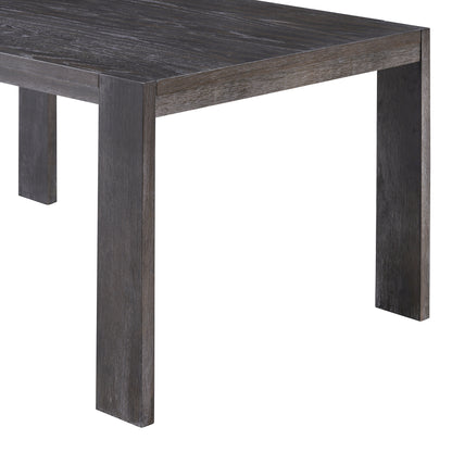 TREXM 3-piece Farmhouse Style Simple Dining Set, Dining Table and 2 Benches, for Dining Room, Kitchen and Living Room (Espresso)