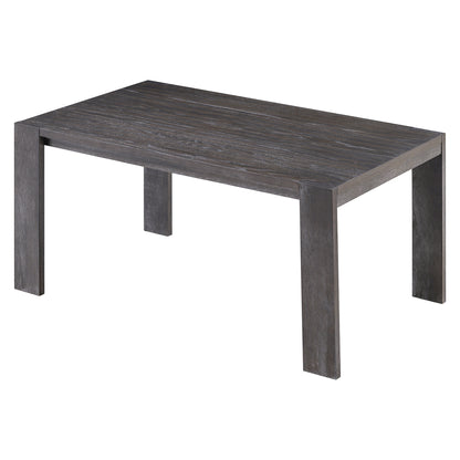 TREXM 3-piece Farmhouse Style Simple Dining Set, Dining Table and 2 Benches, for Dining Room, Kitchen and Living Room (Espresso)