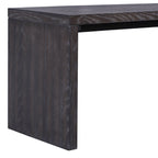 TREXM 3-piece Farmhouse Style Simple Dining Set, Dining Table and 2 Benches, for Dining Room, Kitchen and Living Room (Espresso)