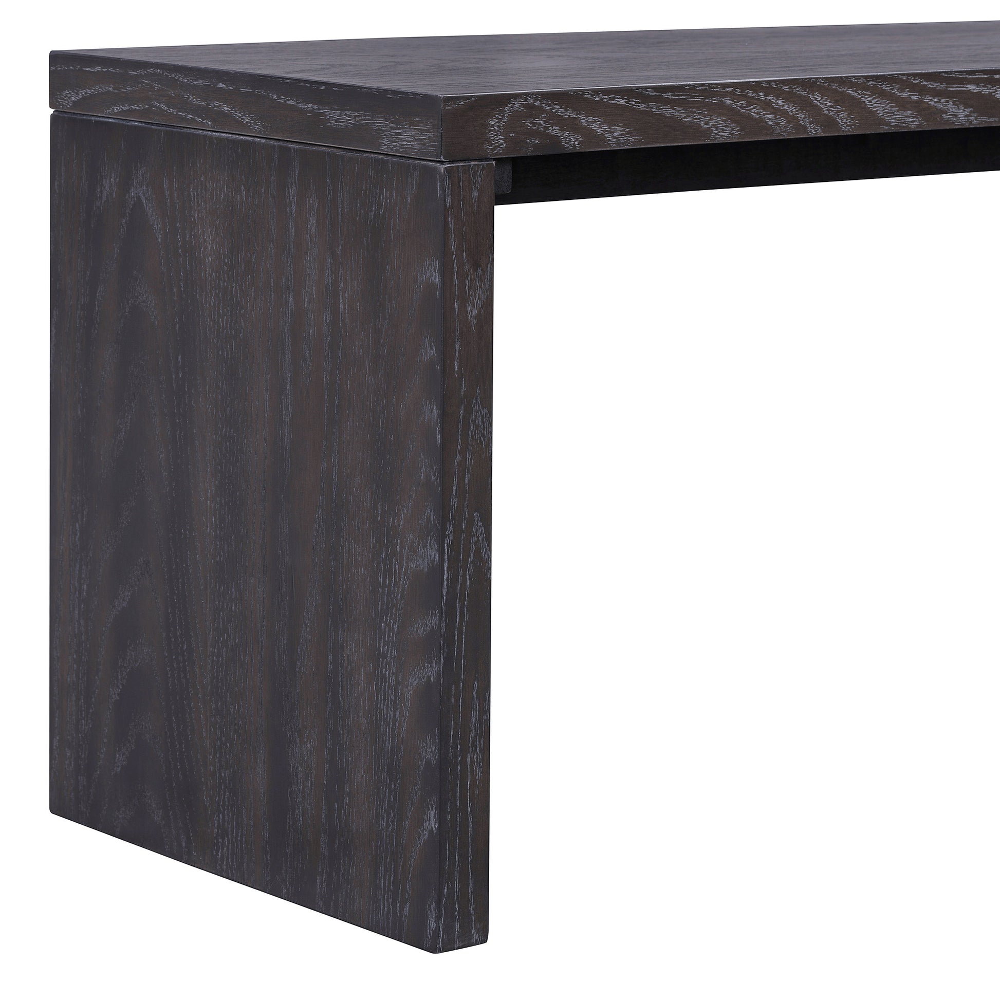 TREXM 3-piece Farmhouse Style Simple Dining Set, Dining Table and 2 Benches, for Dining Room, Kitchen and Living Room (Espresso)