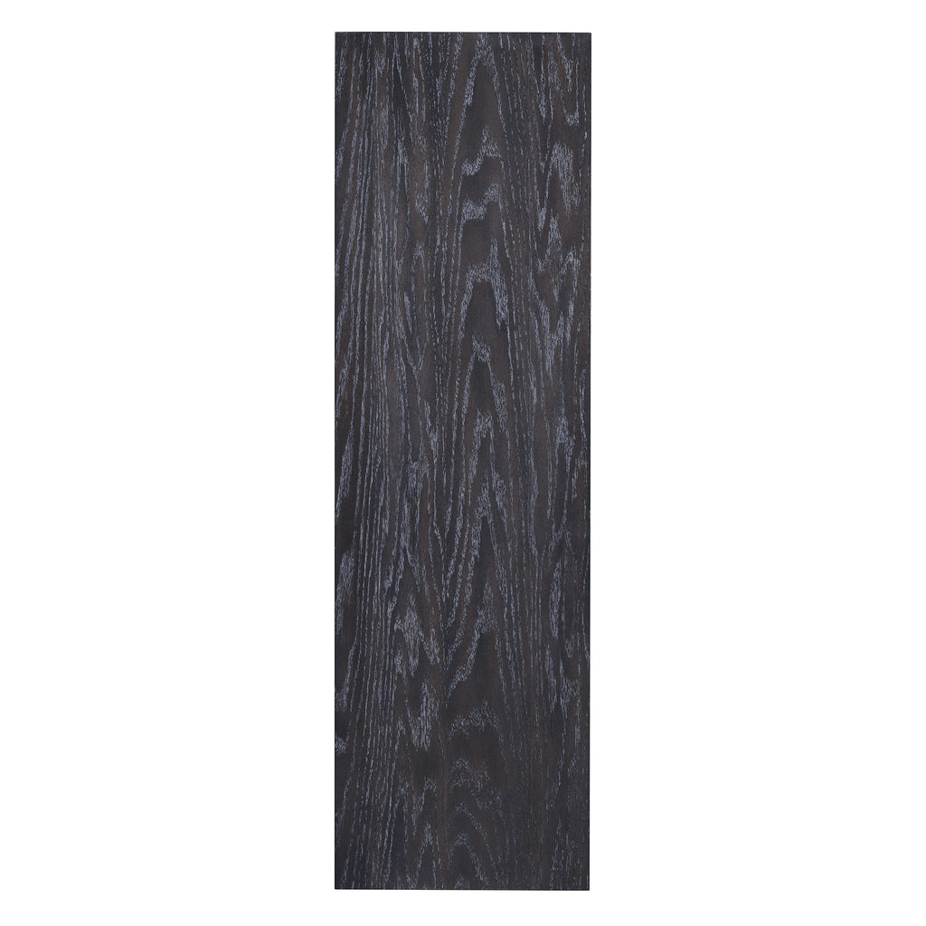 TREXM 3-piece Farmhouse Style Simple Dining Set, Dining Table and 2 Benches, for Dining Room, Kitchen and Living Room (Espresso)