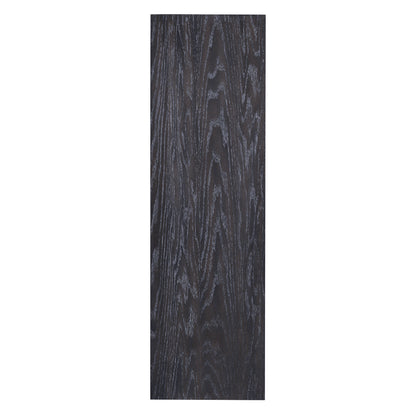 TREXM 3-piece Farmhouse Style Simple Dining Set, Dining Table and 2 Benches, for Dining Room, Kitchen and Living Room (Espresso)