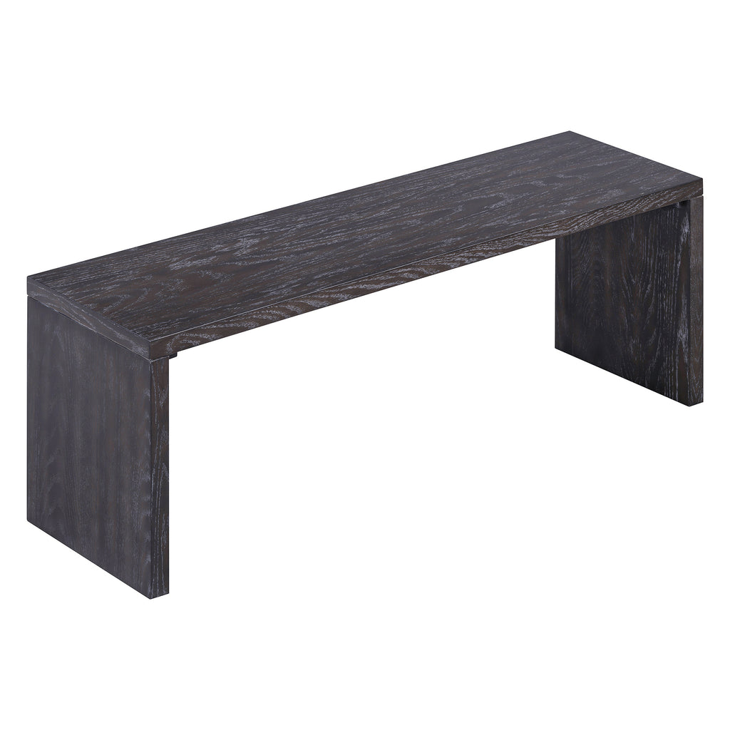 TREXM 3-piece Farmhouse Style Simple Dining Set, Dining Table and 2 Benches, for Dining Room, Kitchen and Living Room (Espresso)