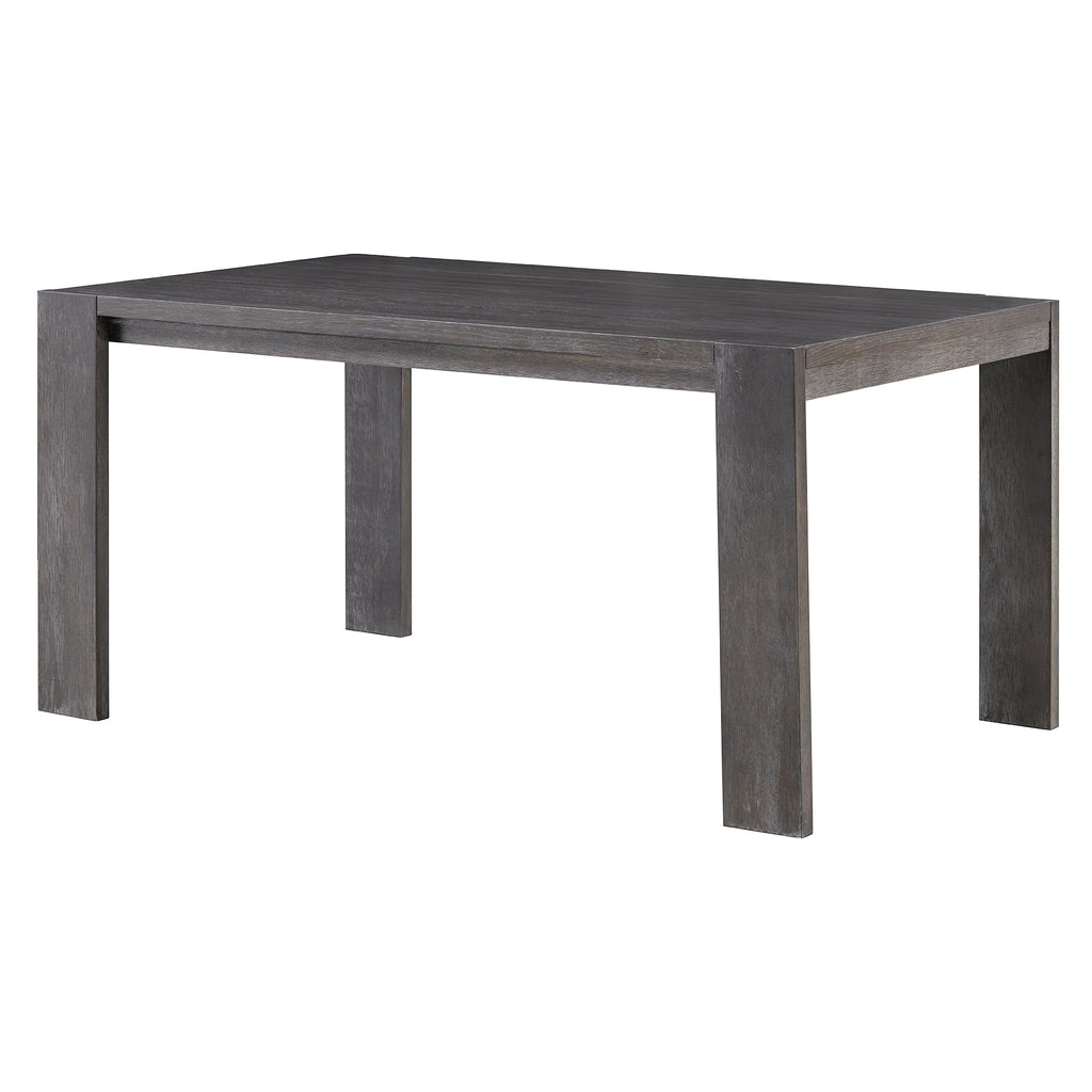 TREXM 3-piece Farmhouse Style Simple Dining Set, Dining Table and 2 Benches, for Dining Room, Kitchen and Living Room (Espresso)