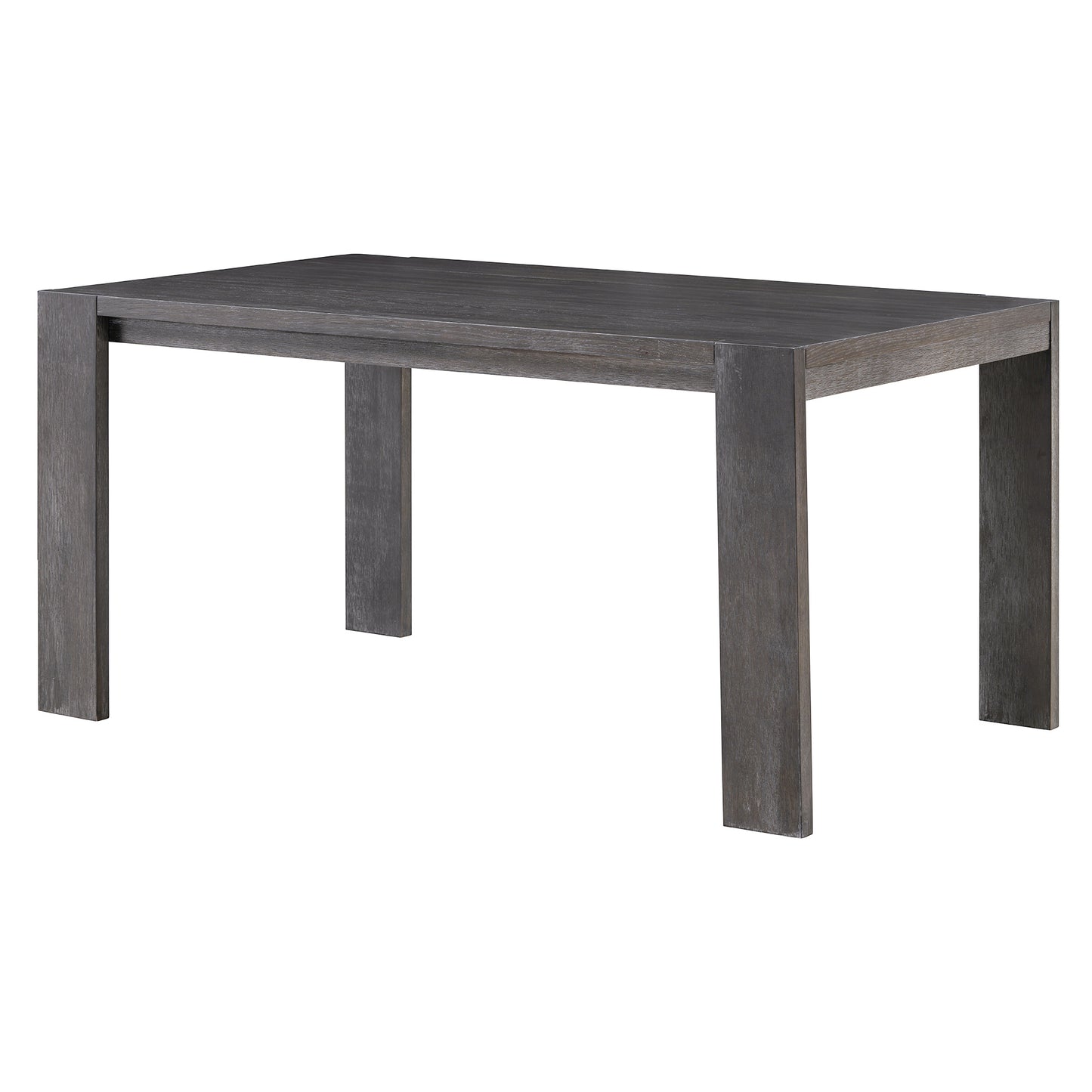 TREXM 3-piece Farmhouse Style Simple Dining Set, Dining Table and 2 Benches, for Dining Room, Kitchen and Living Room (Espresso)