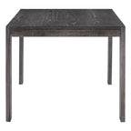 TREXM 3-piece Farmhouse Style Simple Dining Set, Dining Table and 2 Benches, for Dining Room, Kitchen and Living Room (Espresso)