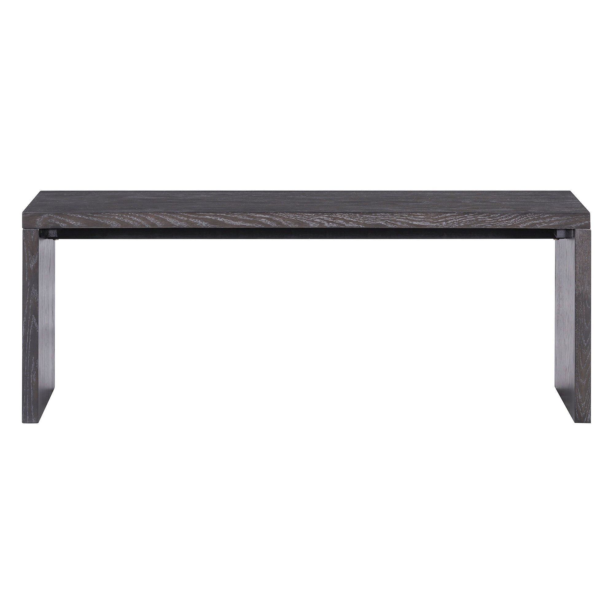 TREXM 3-piece Farmhouse Style Simple Dining Set, Dining Table and 2 Benches, for Dining Room, Kitchen and Living Room (Espresso)