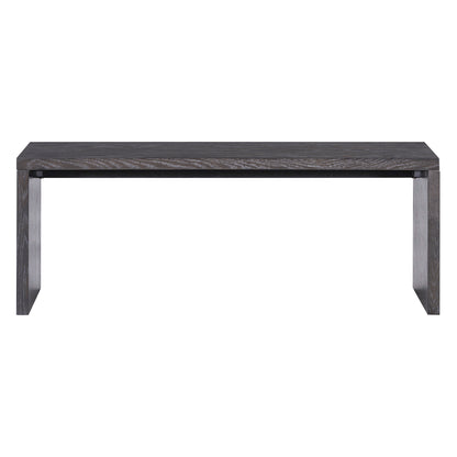 TREXM 3-piece Farmhouse Style Simple Dining Set, Dining Table and 2 Benches, for Dining Room, Kitchen and Living Room (Espresso)