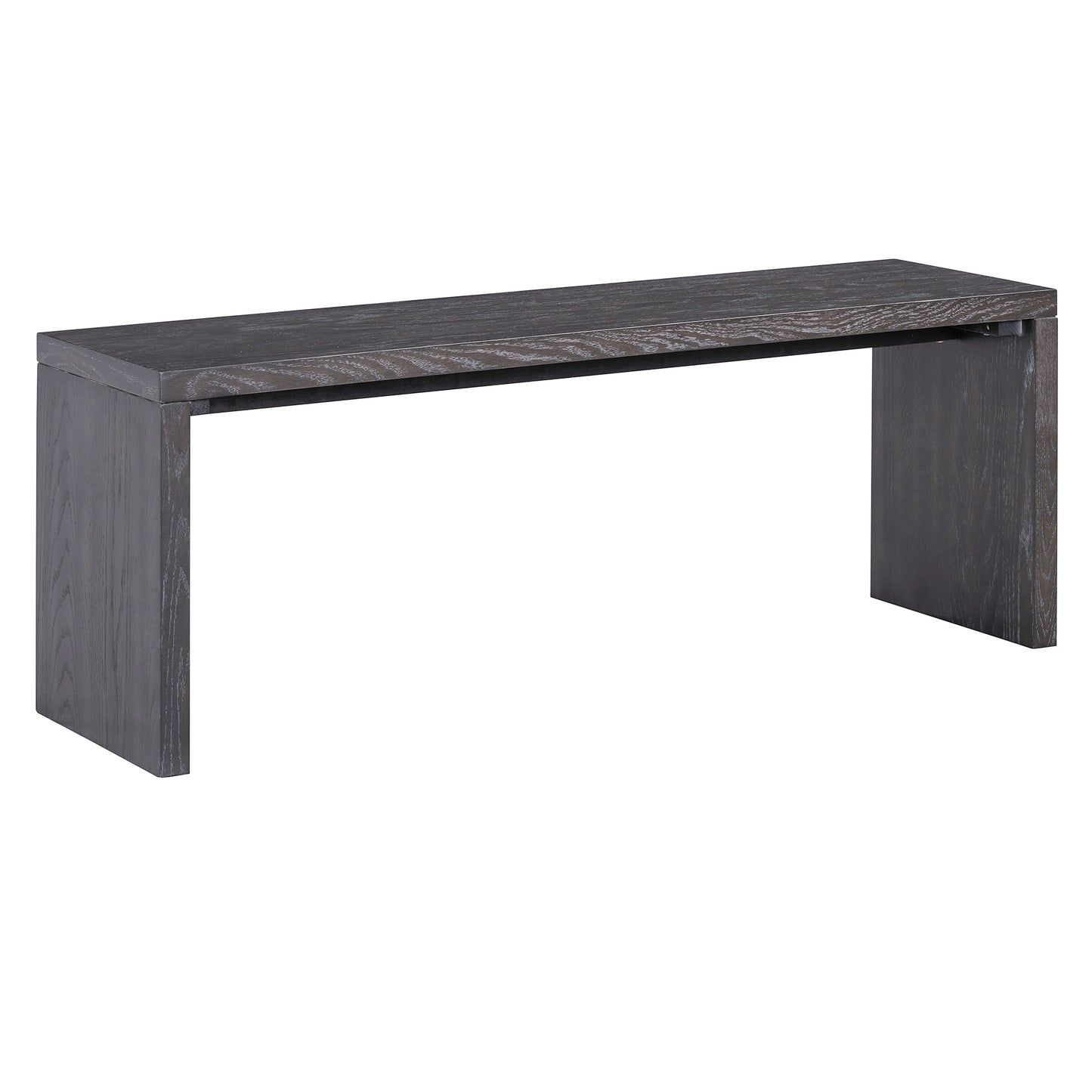 TREXM 3-piece Farmhouse Style Simple Dining Set, Dining Table and 2 Benches, for Dining Room, Kitchen and Living Room (Espresso)