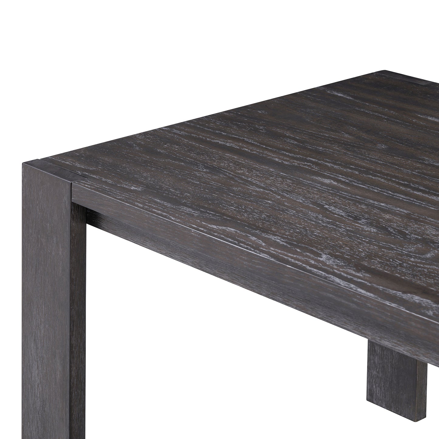 TREXM 3-piece Farmhouse Style Simple Dining Set, Dining Table and 2 Benches, for Dining Room, Kitchen and Living Room (Espresso)