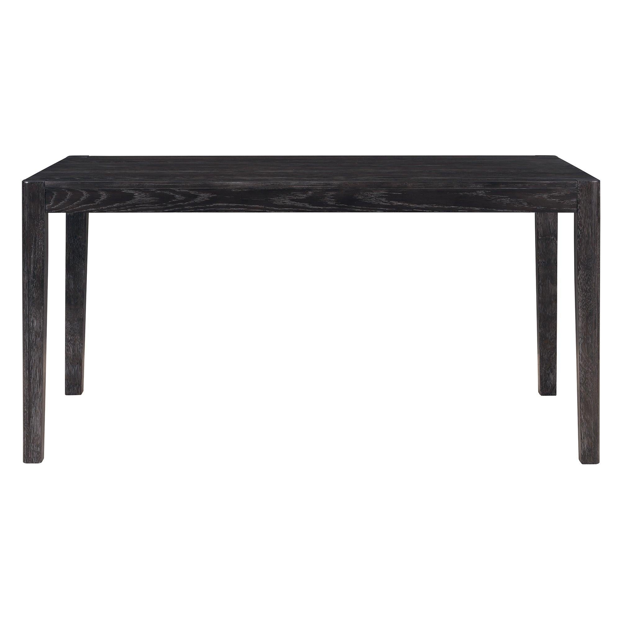 Espresso Retro 7-Piece Wood Dining Table Set for 6.