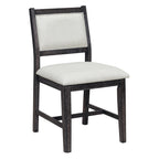 Espresso Retro 7-Piece Wood Dining Table Set for 6.