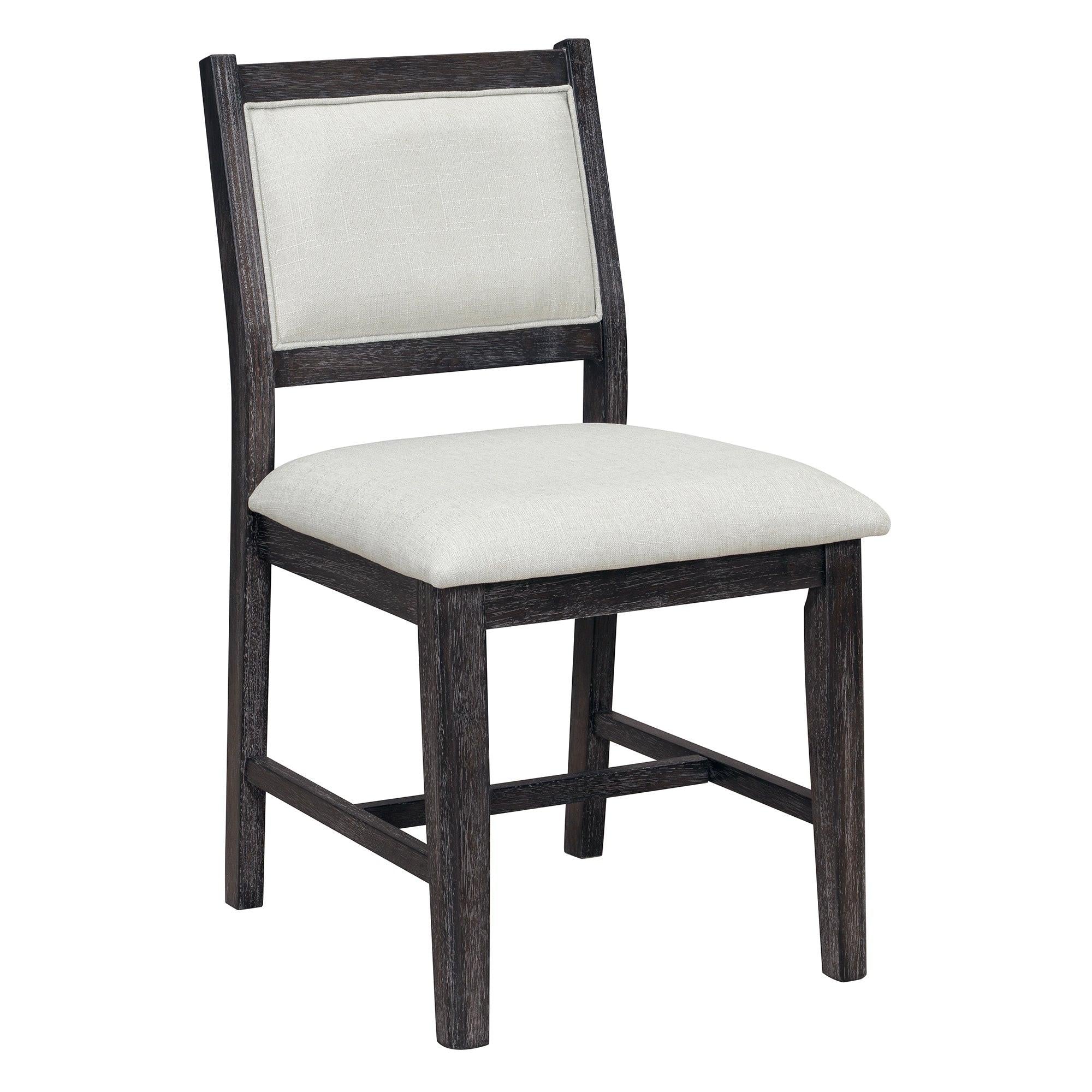 Espresso Retro 7-Piece Wood Dining Table Set for 6.